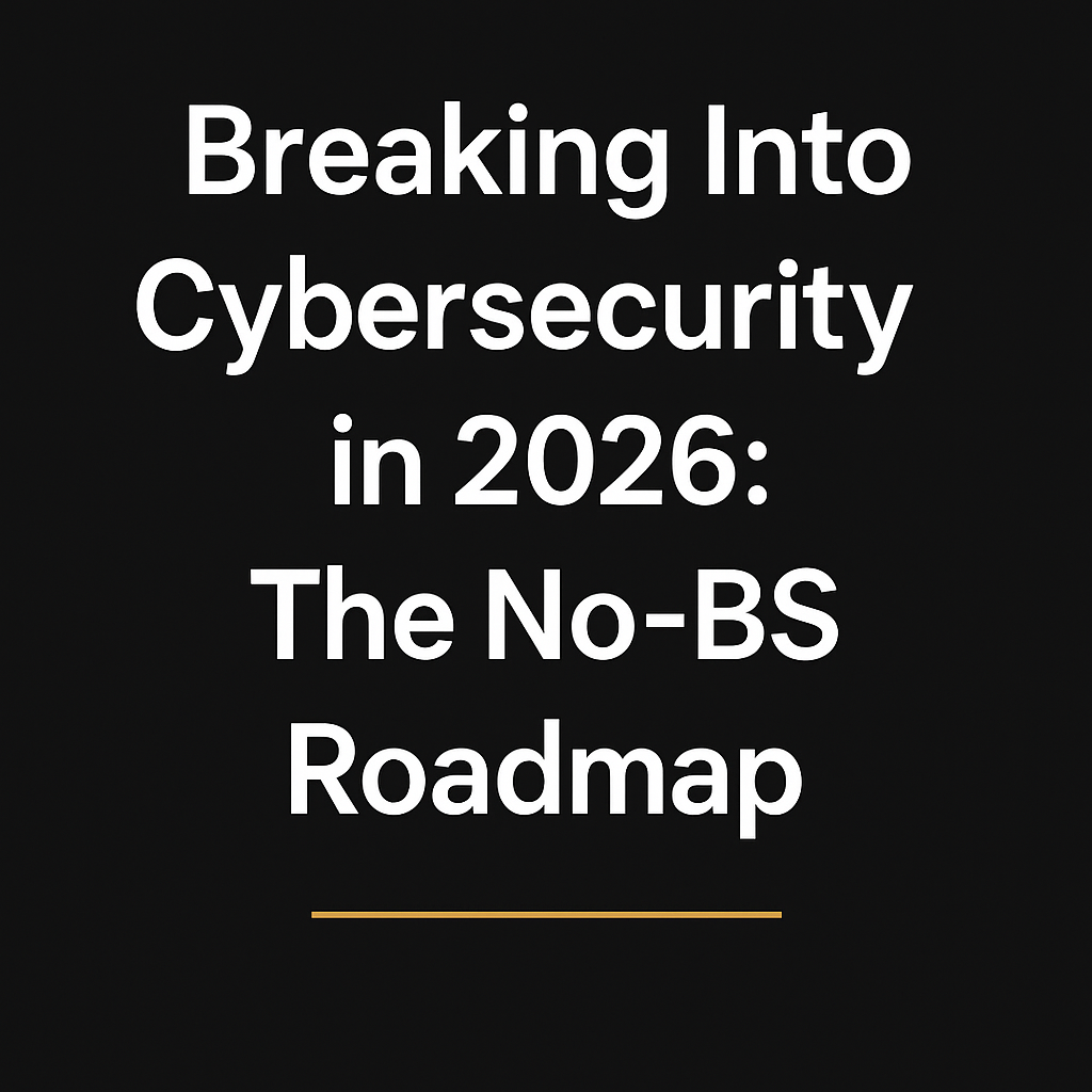 Breaking Into Cybersecurity in 2026: The No-BS Roadmap