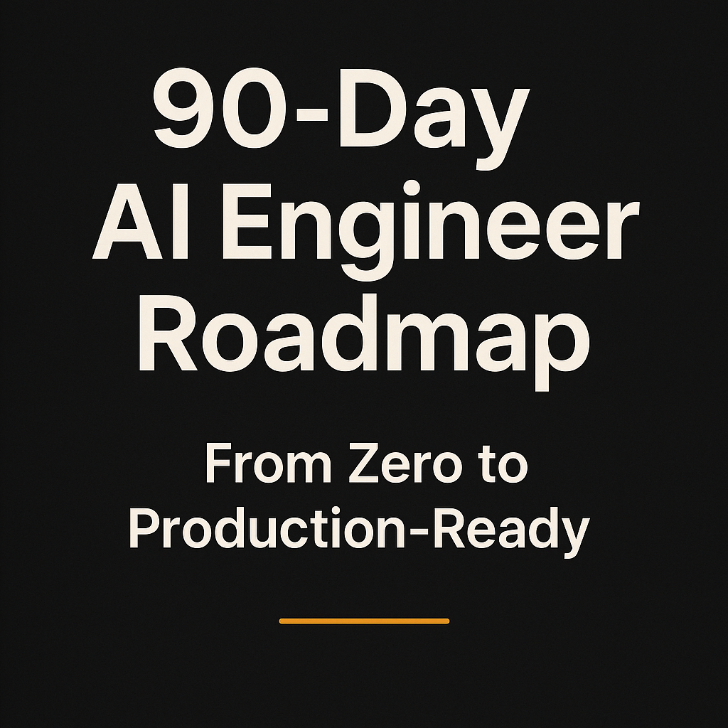 90-Day AI Engineer Roadmap: From Zero to Production-Ready